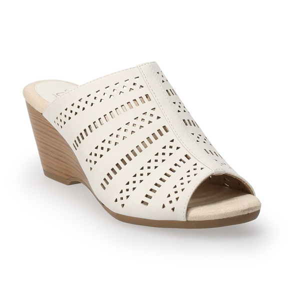 croft & barrow Shoes - Croft & Barrow Bergamot Women's Wedge Slide Sandals Size 6